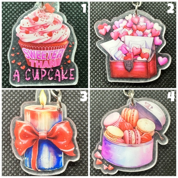 Valentine’s KBK Acrylic Keychains - Picture 2 of 8